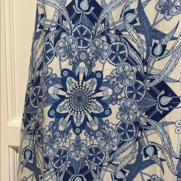 Scully Scarf Print midi wrap skirt medium - Picture 2 of 8